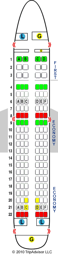 airbus a320 delta seating